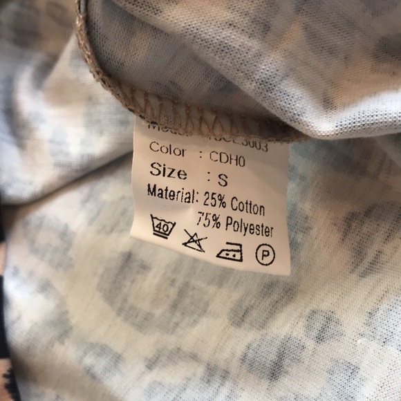 NWT Womens Boutique Leopard Print Top Small - Picture 6 of 6